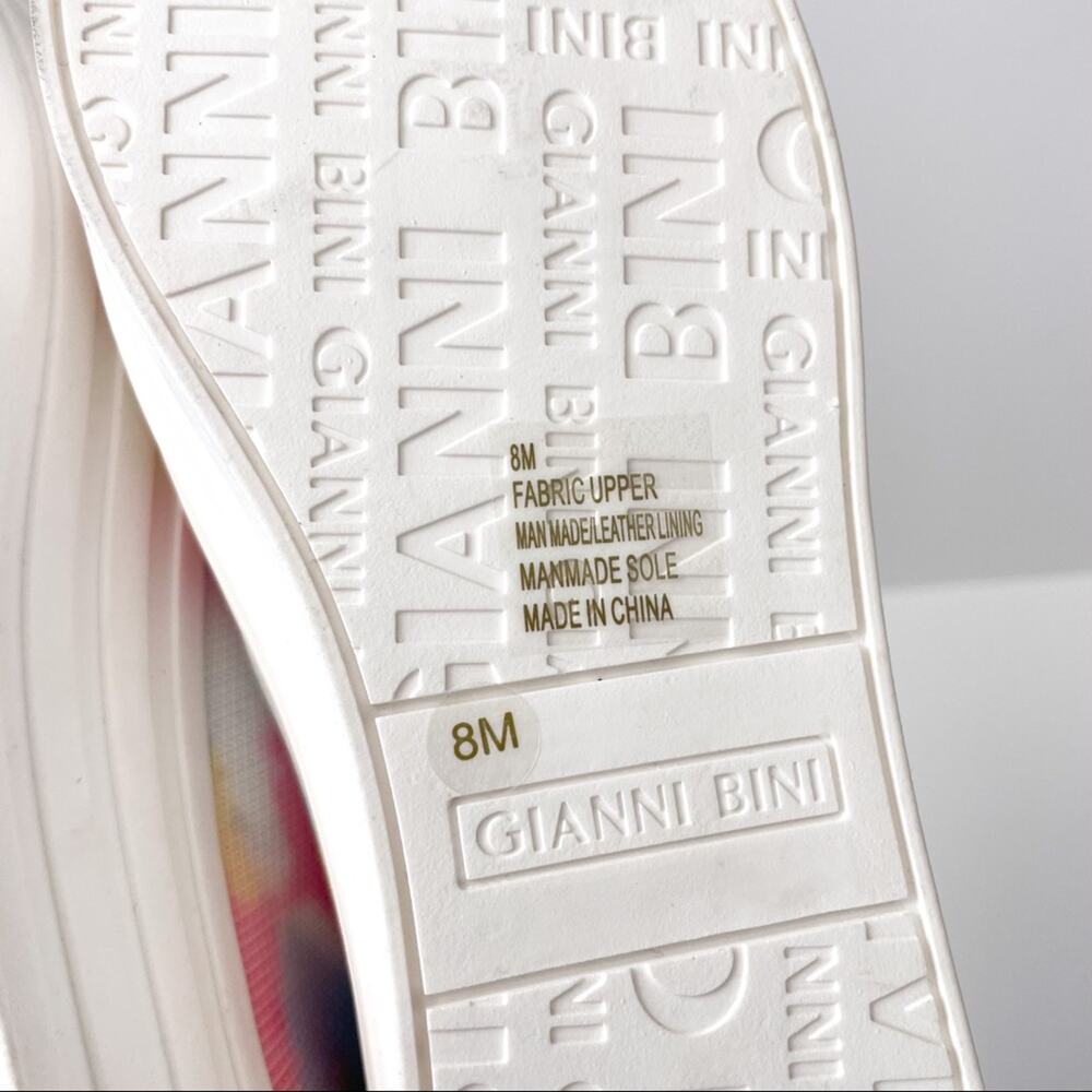 Gianni Binni Platform Lace Up Sneakers Tie Dye Multi Color 8M - Picture 8 of 16